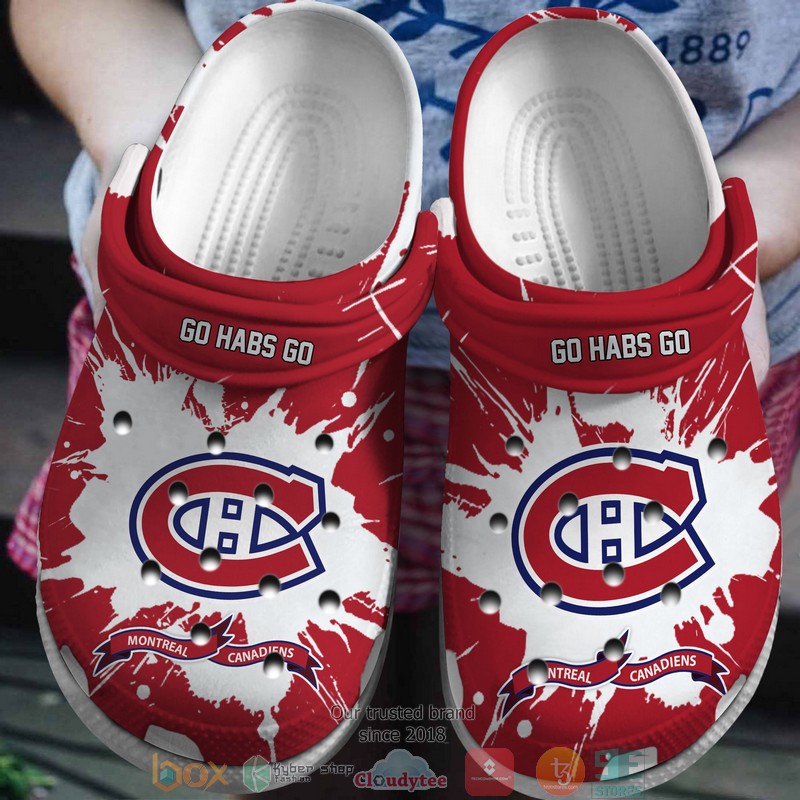 footwearmerch montreal canadiens nhl sport crocs crocband clogs shoes comfortable for men women and kids xrlkz