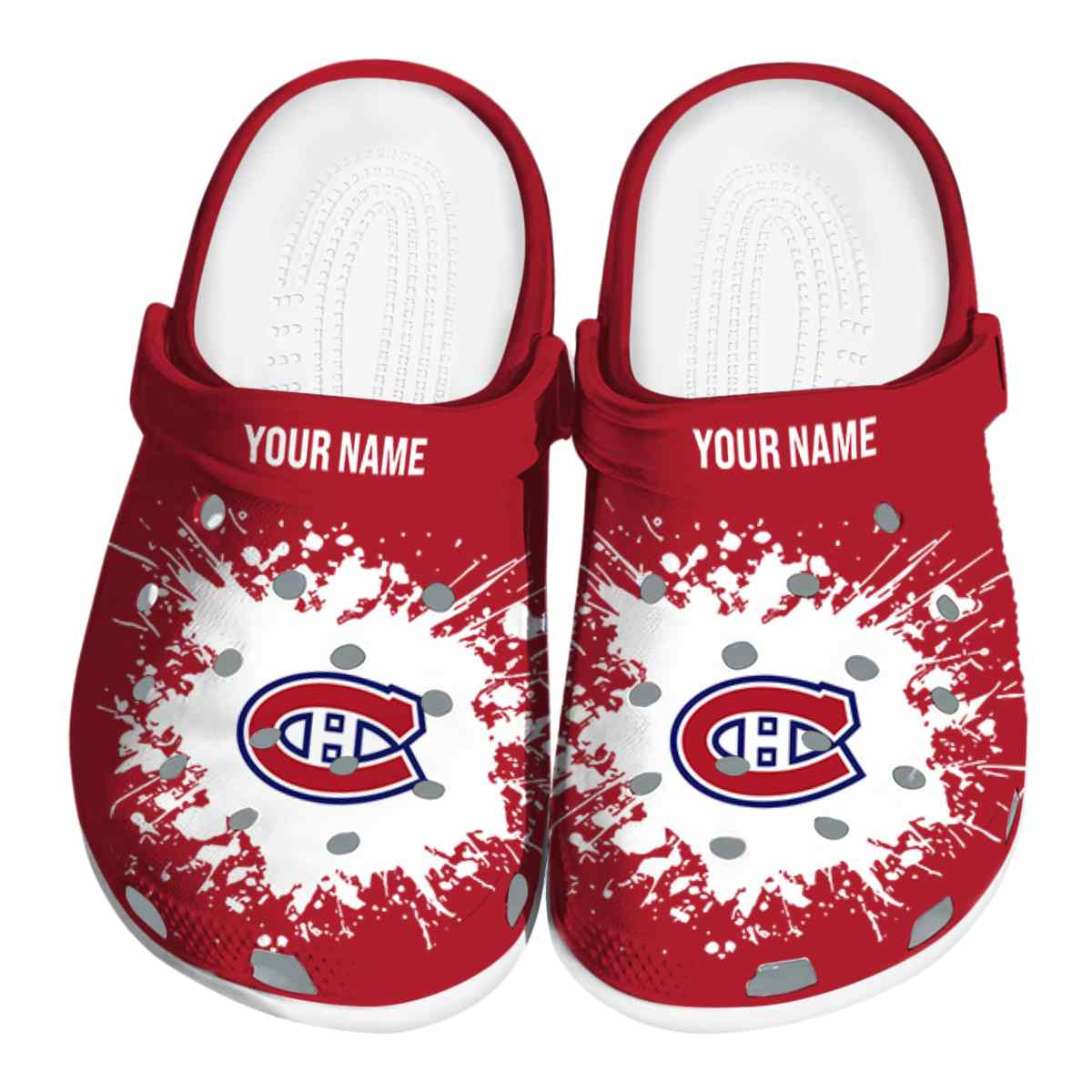 footwearmerch montreal canadiens nhl sport crocs crocband clogs shoes comfortable for men women and kids yjvgv