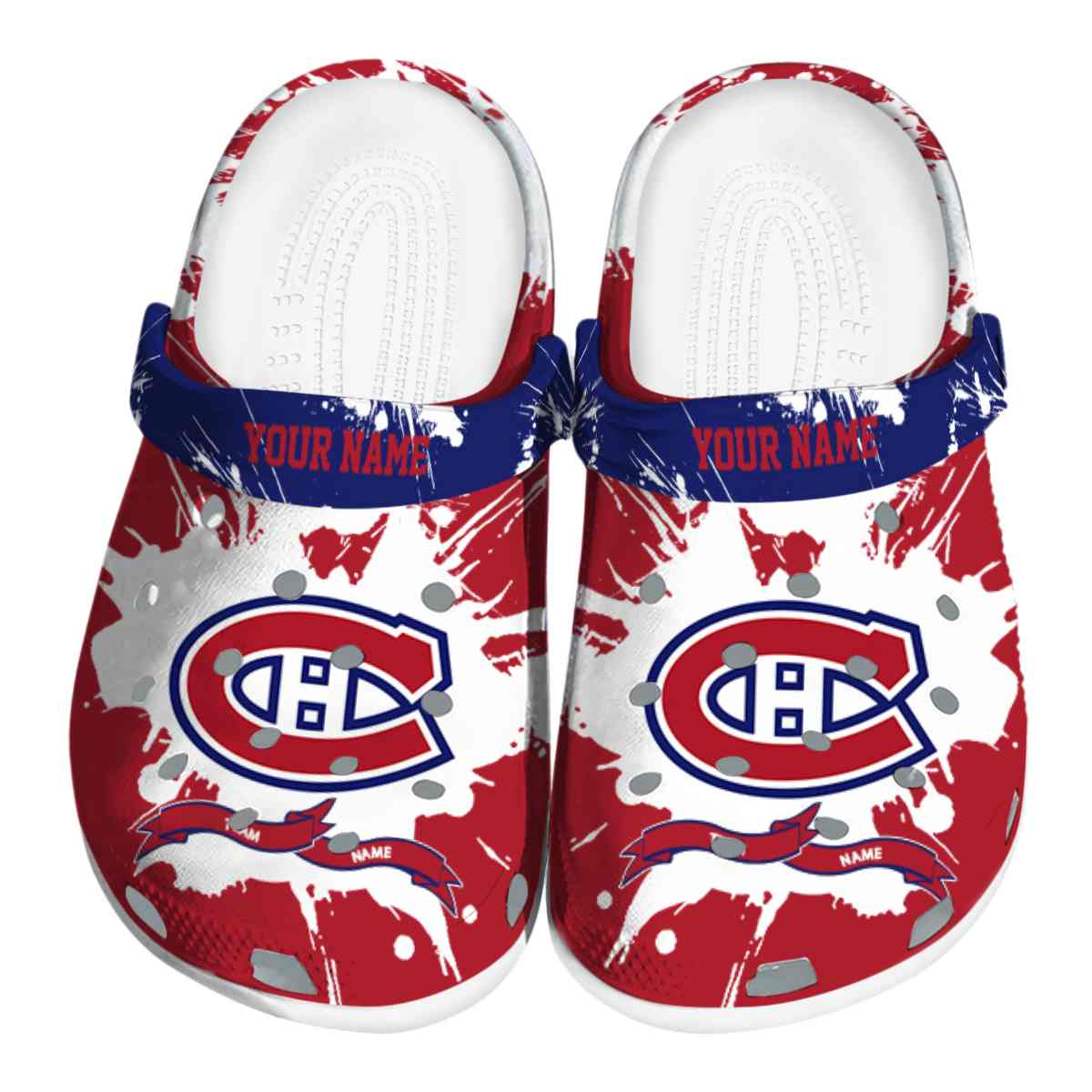 footwearmerch montreal canadiens nhl sport crocs crocband clogs shoes comfortable for men women and kids zx1kg