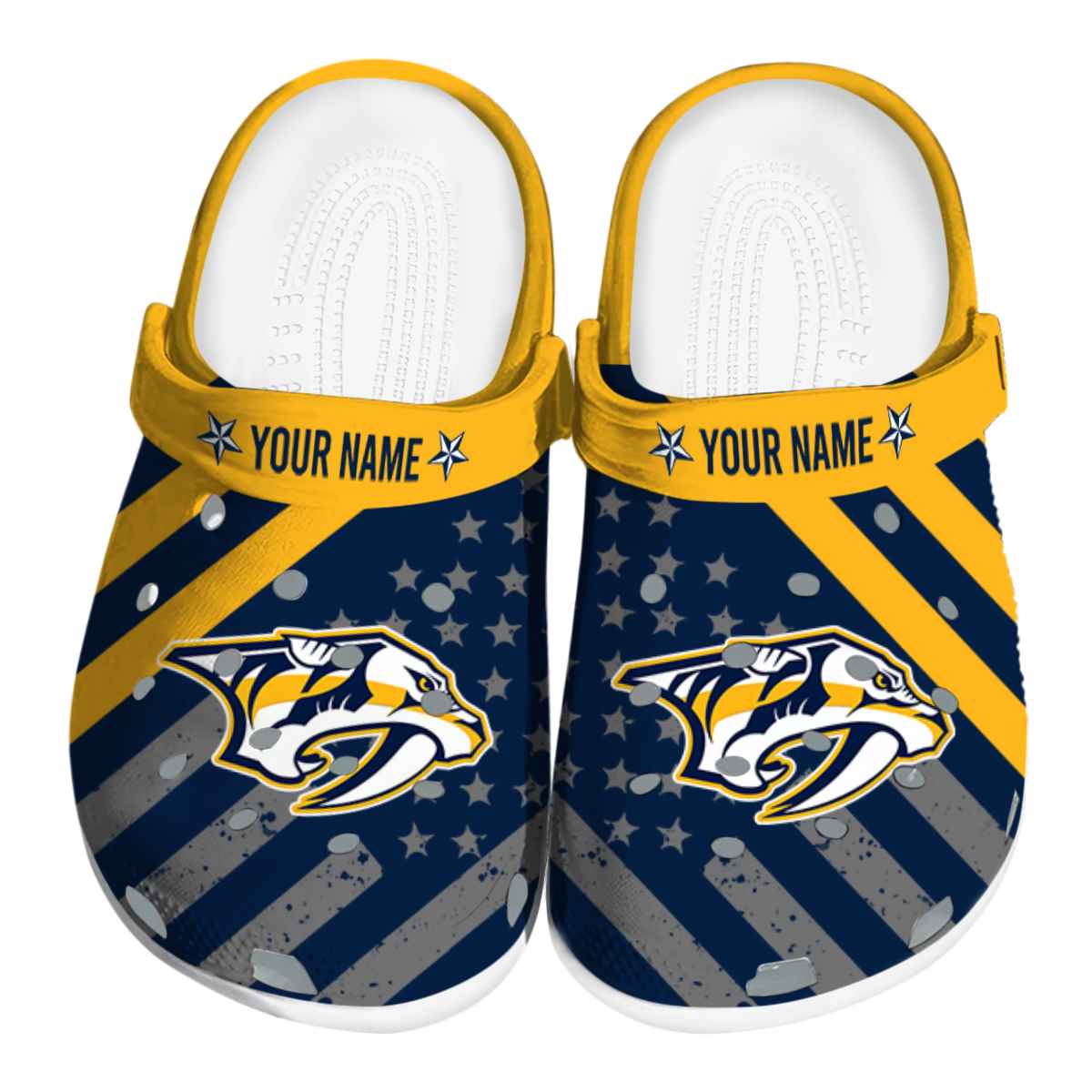 footwearmerch nashville predators nhl sport crocs crocband clogs shoes comfortable for men women and kids 3mijj