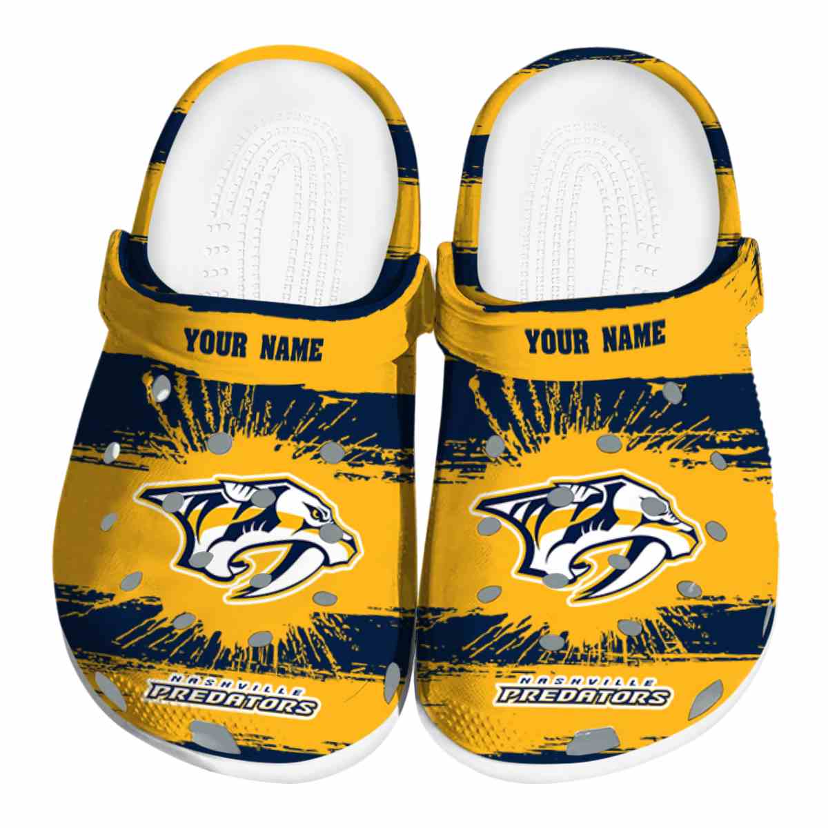 footwearmerch nashville predators nhl sport crocs crocband clogs shoes comfortable for men women and kids 9fpkc