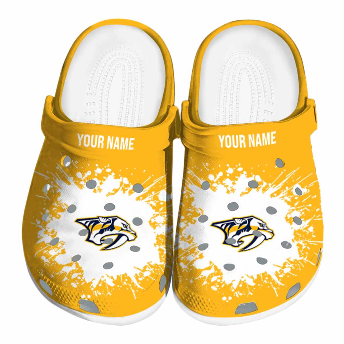 footwearmerch nashville predators nhl sport crocs crocband clogs shoes comfortable for men women and kids aisud