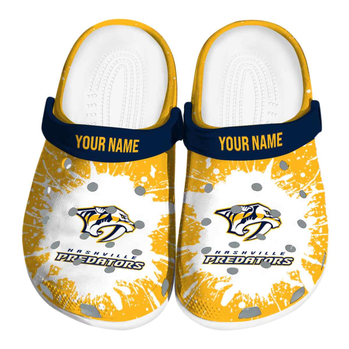 footwearmerch nashville predators nhl sport crocs crocband clogs shoes comfortable for men women and kids ekruf