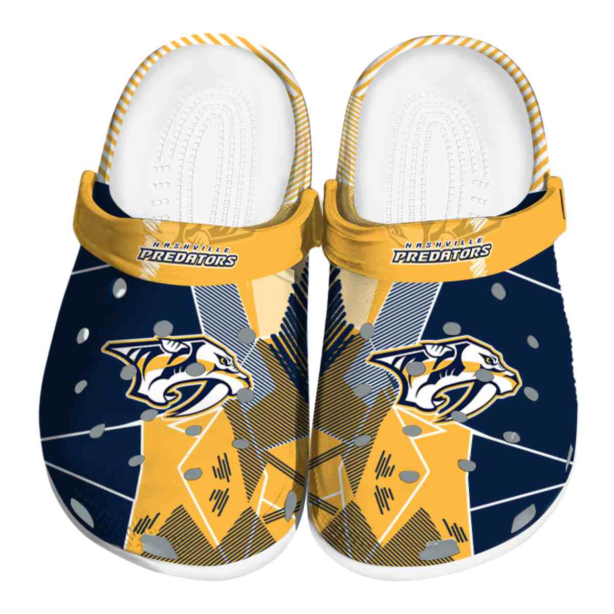 footwearmerch nashville predators nhl sport crocs crocband clogs shoes comfortable for men women and kids pta5o