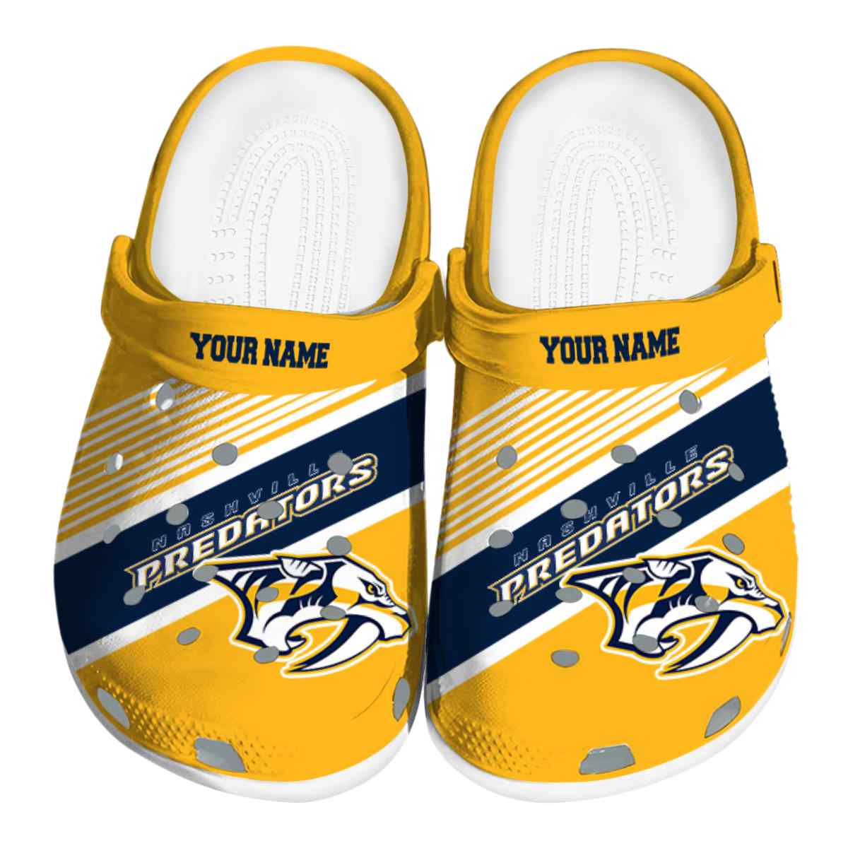 footwearmerch nashville predators nhl sport crocs crocband clogs shoes comfortable for men women and kids qs6nz