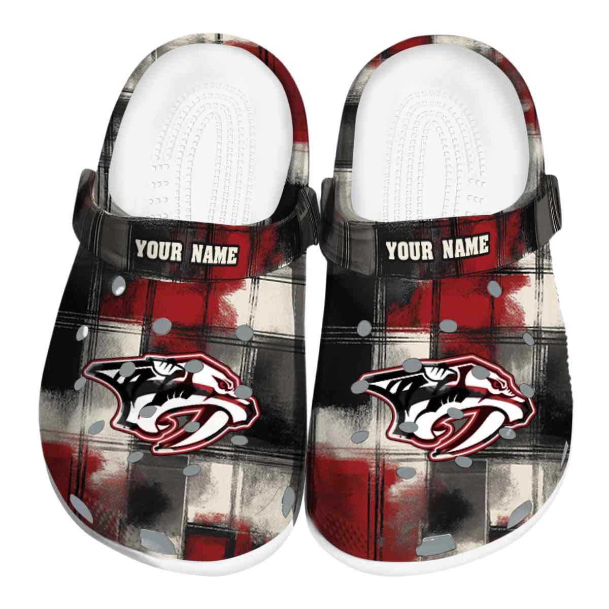 footwearmerch nashville predators nhl sport crocs crocband clogs shoes comfortable for men women and kids ve3qb