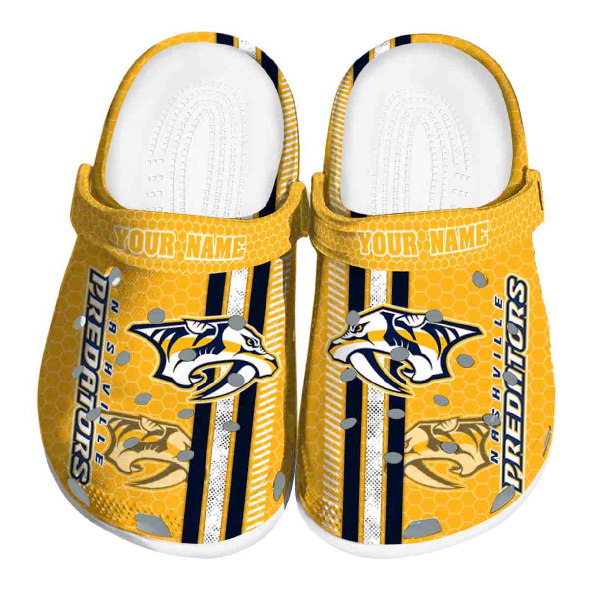 footwearmerch nashville predators nhl sport crocs crocband clogs shoes comfortable for men women and kids vrbal