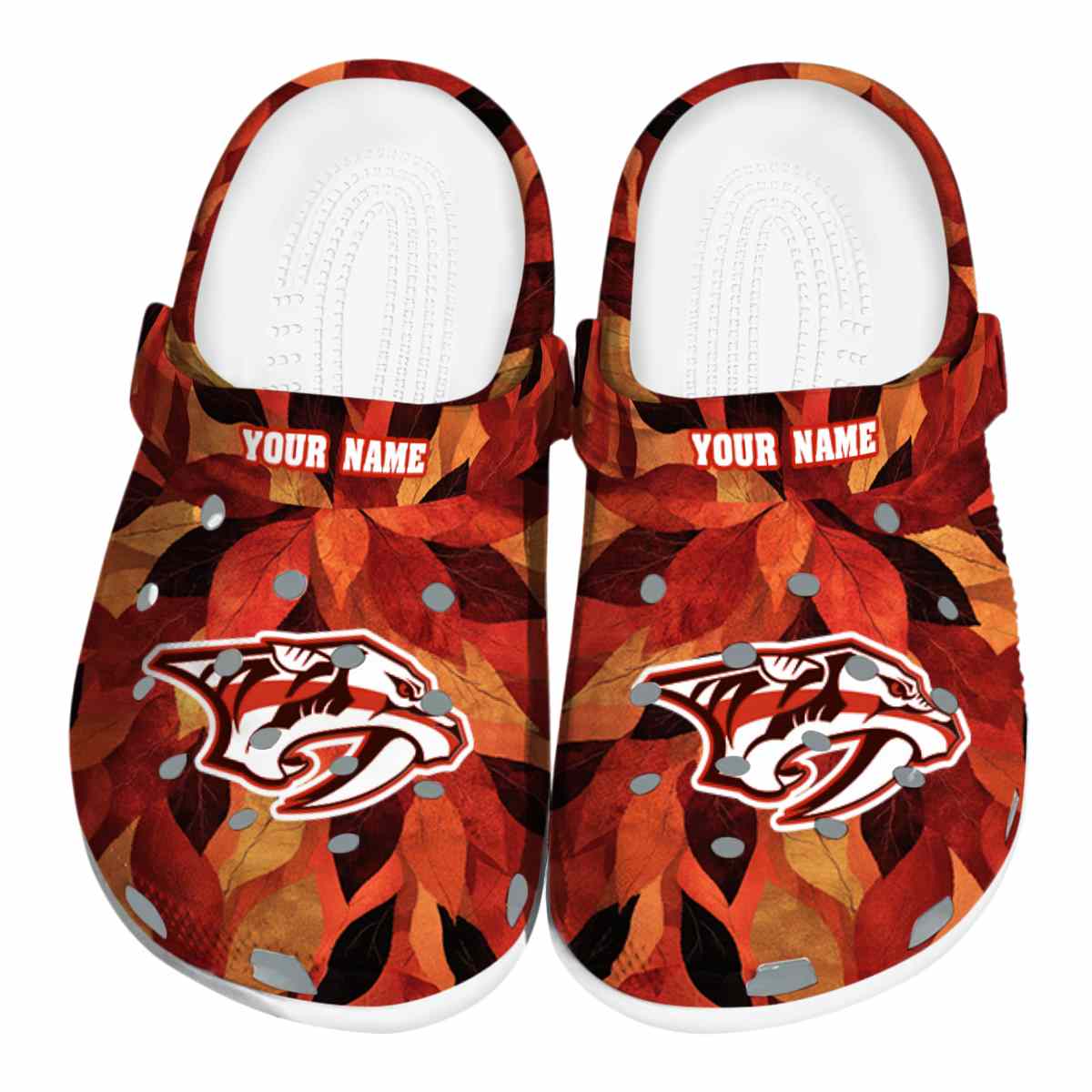 footwearmerch nashville predators nhl sport crocs crocband clogs shoes comfortable for men women and kids yls4k