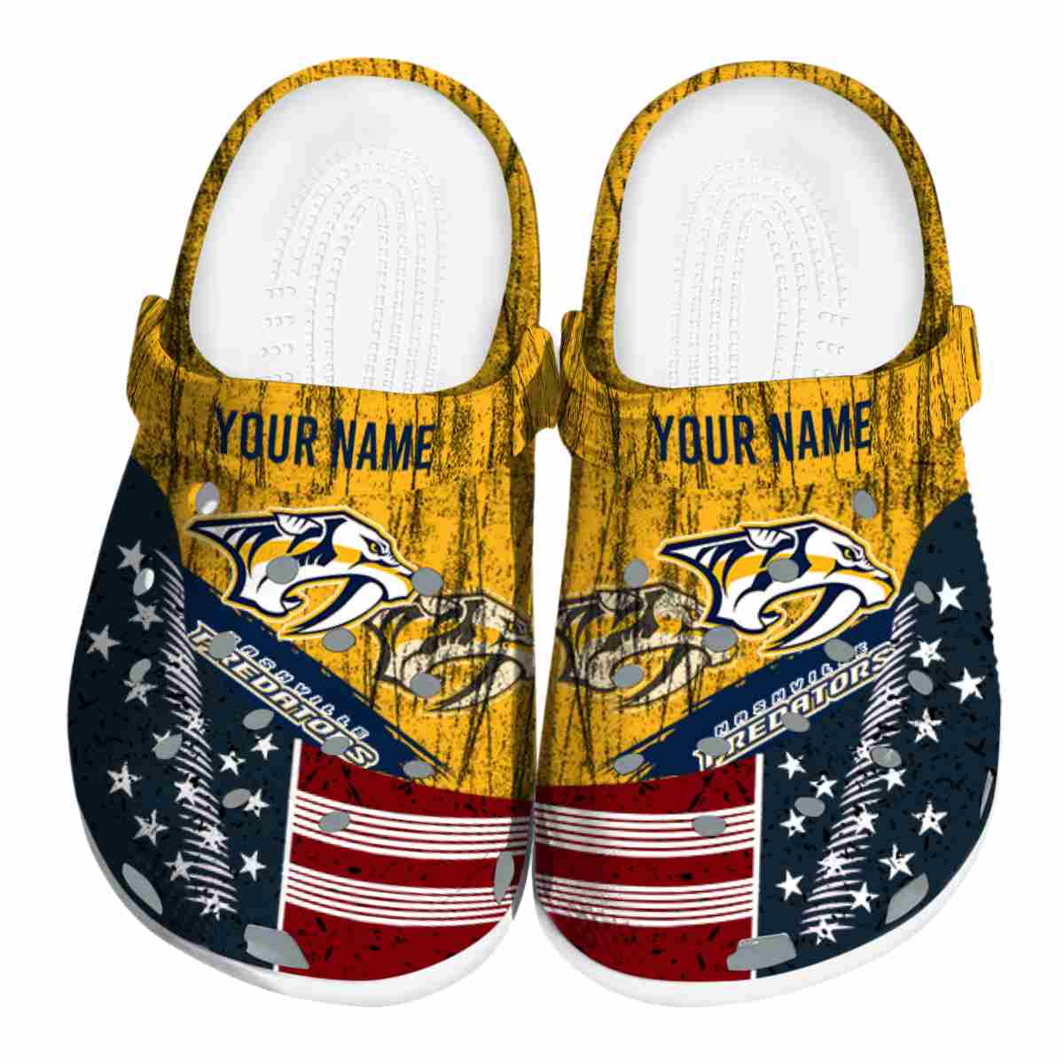 footwearmerch nashville predators nhl sport crocs crocband clogs shoes comfortable for men women and kids zoj88