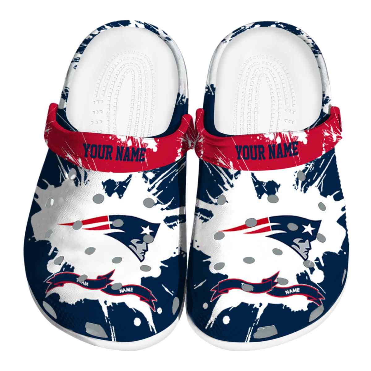 footwearmerch new england patriots nfl sport crocs crocband clogs shoes comfortable for men women and kids 0m4jf