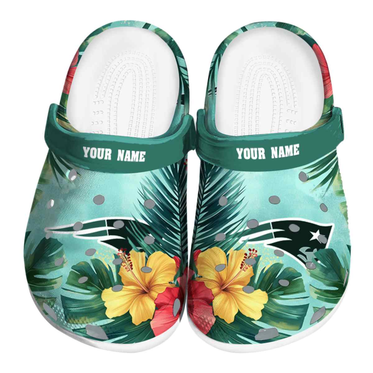 footwearmerch new england patriots nfl sport crocs crocband clogs shoes comfortable for men women and kids am7a3