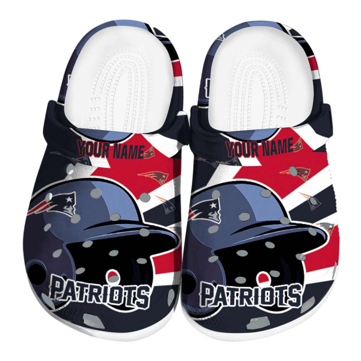 footwearmerch new england patriots nfl sport crocs crocband clogs shoes comfortable for men women and kids cnzpe
