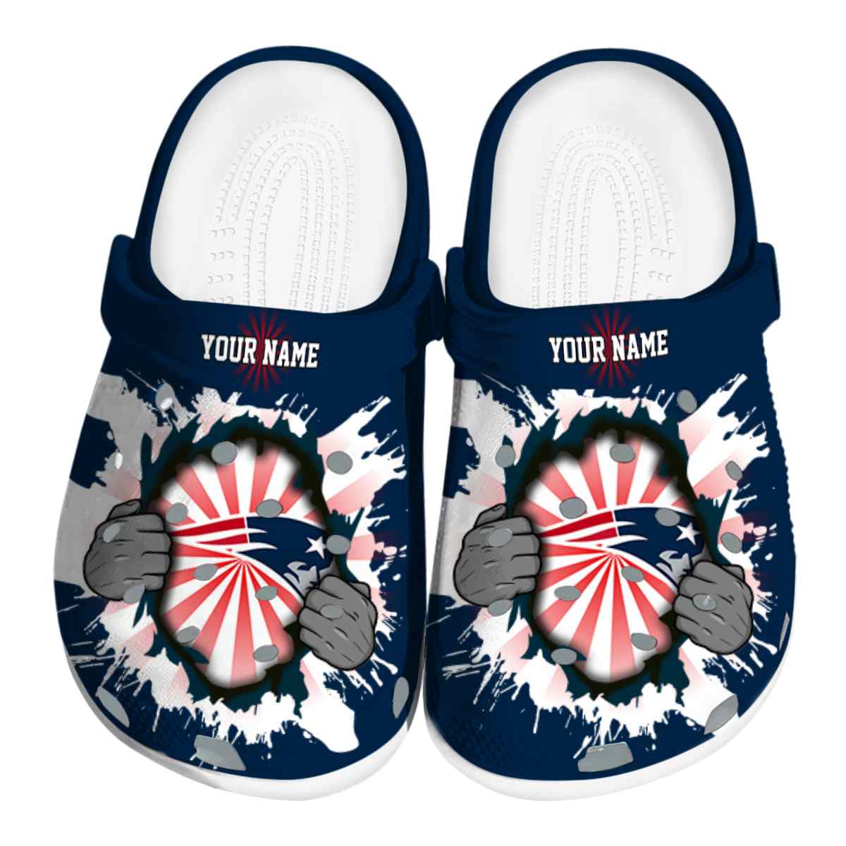 footwearmerch new england patriots nfl sport crocs crocband clogs shoes comfortable for men women and kids epyng