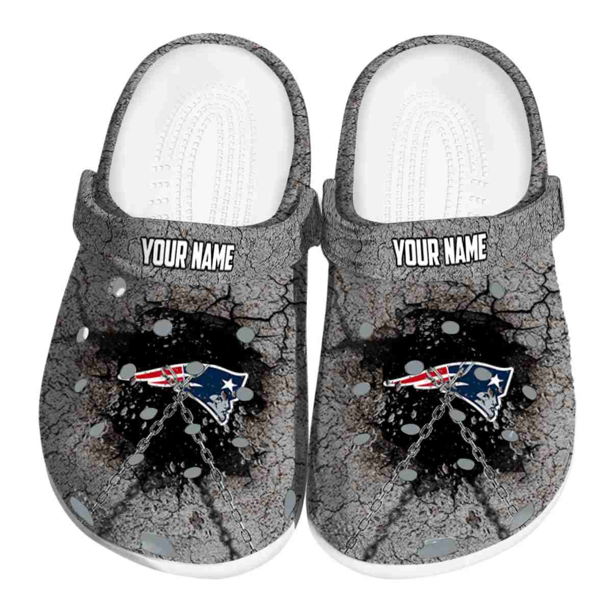 footwearmerch new england patriots nfl sport crocs crocband clogs shoes comfortable for men women and kids fkqcu