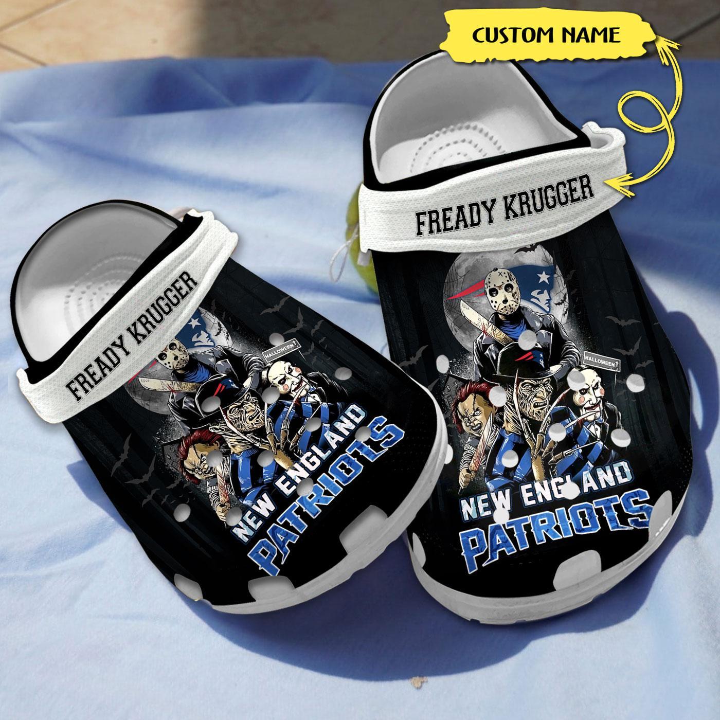 footwearmerch new england patriots nfl sport crocs crocband clogs shoes comfortable for men women and kids isugw