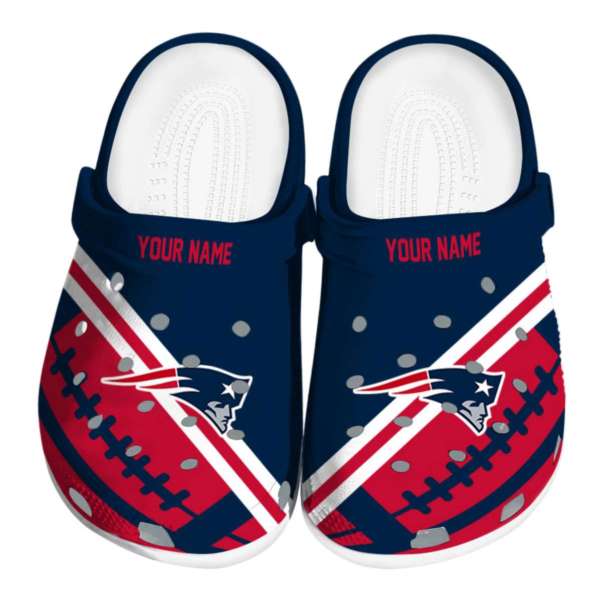 footwearmerch new england patriots nfl sport crocs crocband clogs shoes comfortable for men women and kids jq0bl