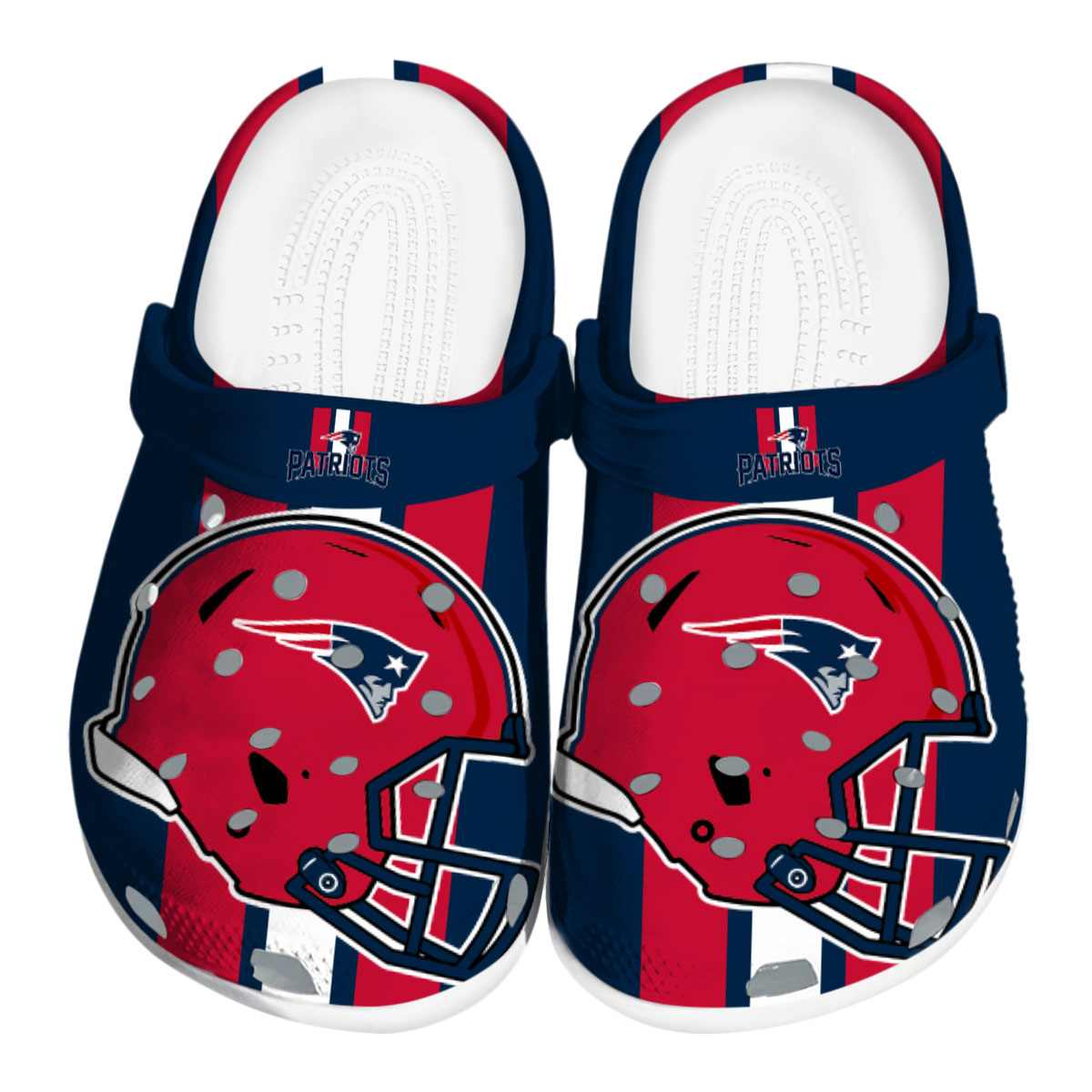 footwearmerch new england patriots nfl sport crocs crocband clogs shoes comfortable for men women and kids mabdq