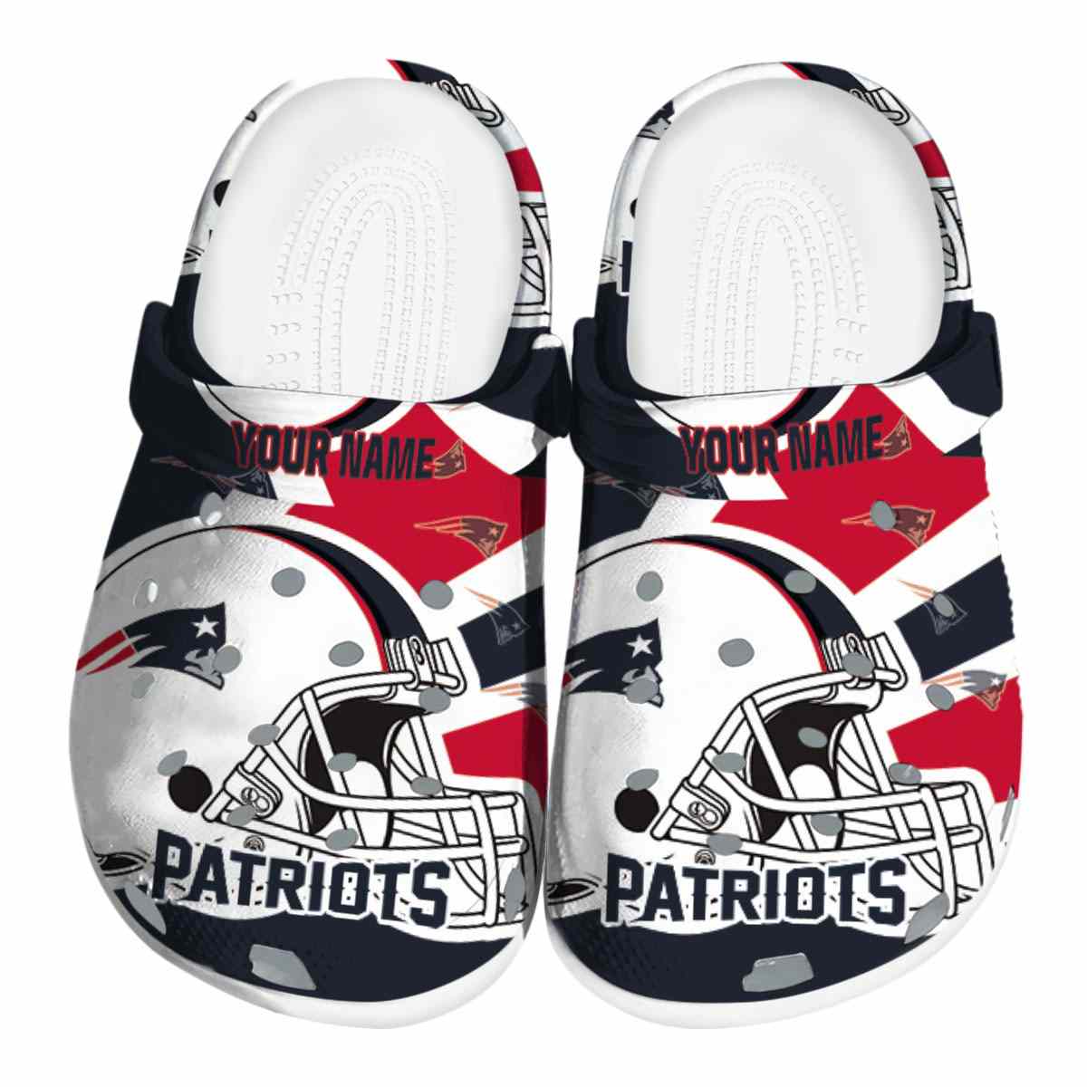 footwearmerch new england patriots nfl sport crocs crocband clogs shoes comfortable for men women and kids nrwhw