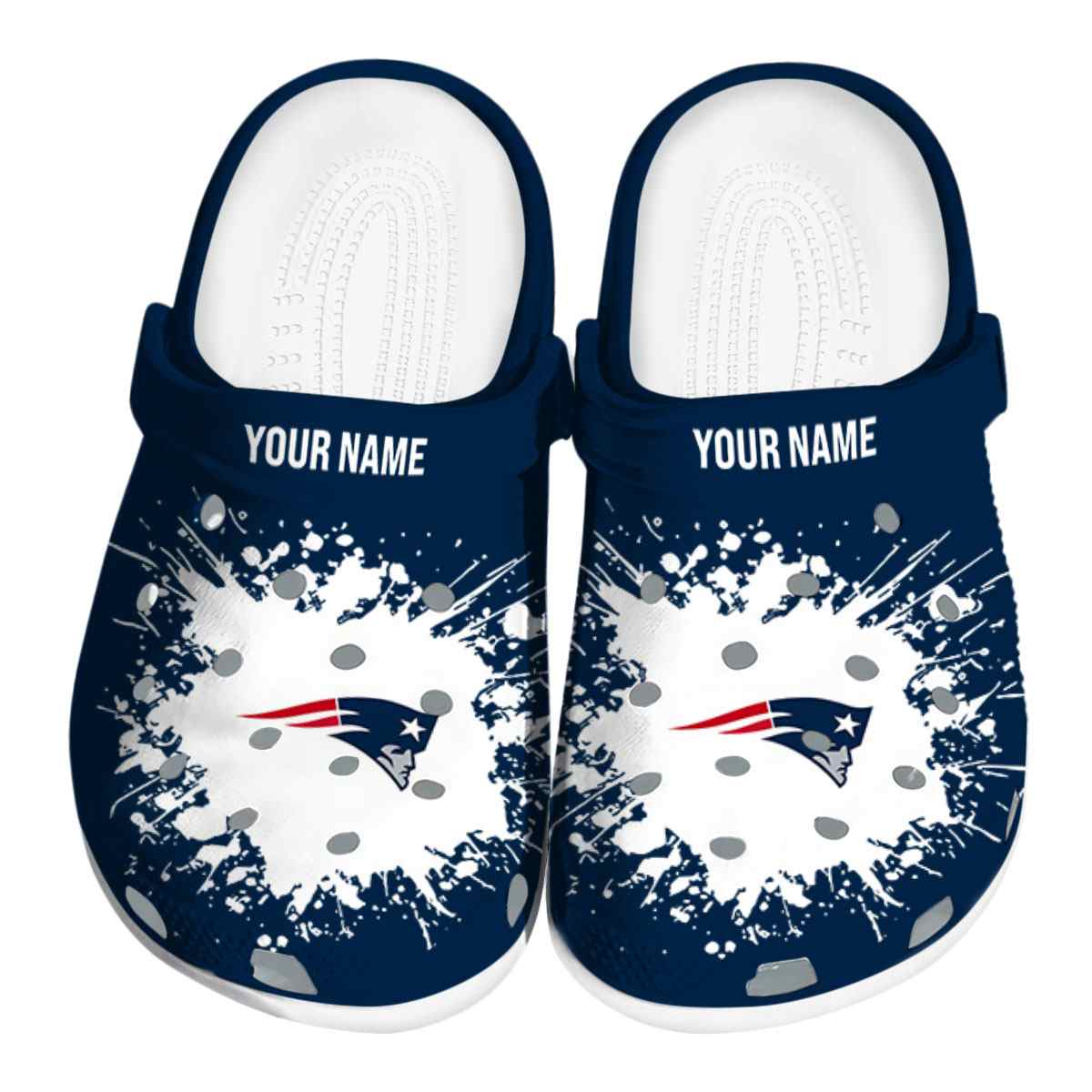 footwearmerch new england patriots nfl sport crocs crocband clogs shoes comfortable for men women and kids thlmk