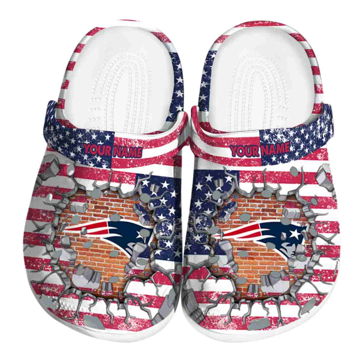 footwearmerch new england patriots nfl sport crocs crocband clogs shoes comfortable for men women and kids tmrdr