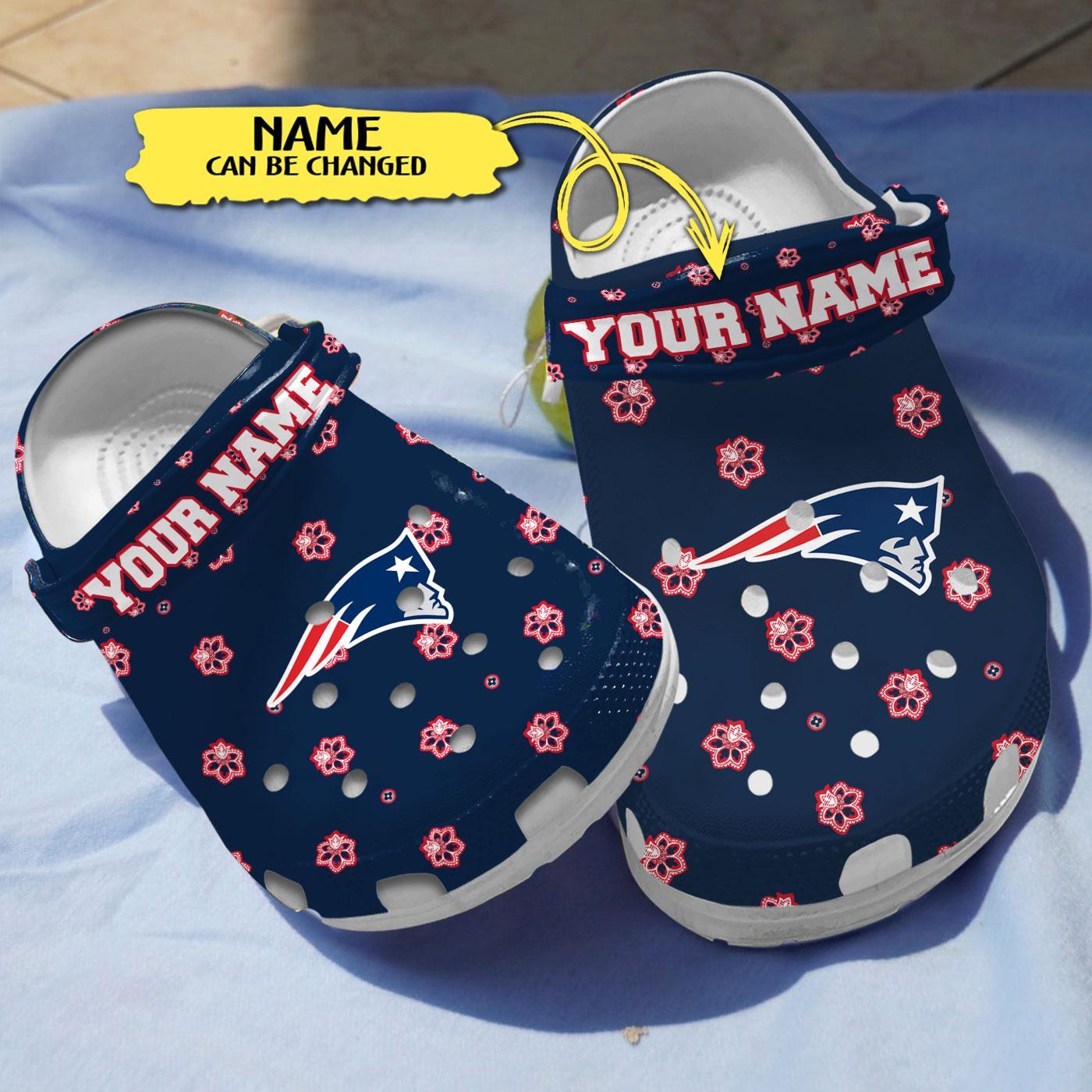 footwearmerch new england patriots nfl sport crocs crocband clogs shoes comfortable for men women and kids wxvft