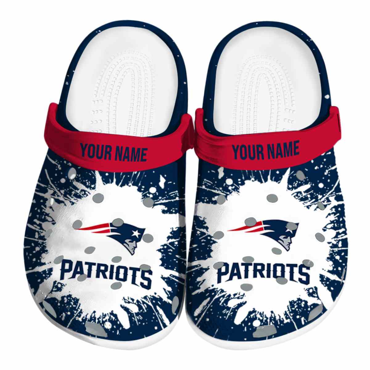 footwearmerch new england patriots nfl sport crocs crocband clogs shoes comfortable for men women and kids x4irs