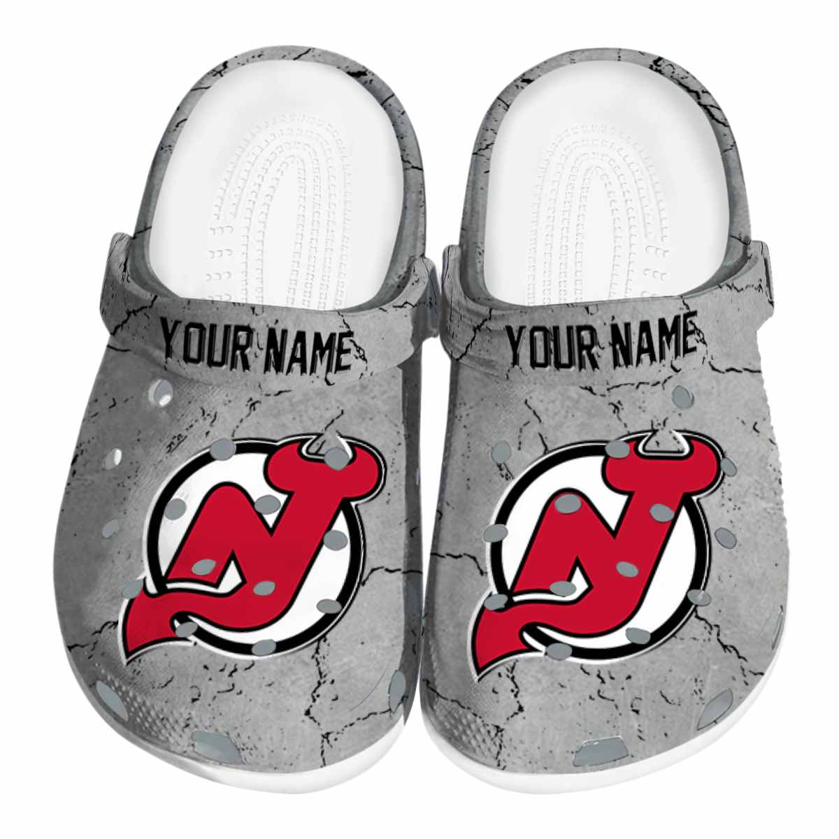 footwearmerch new jersey devils nhl sport crocs crocband clogs shoes comfortable for men women and kids 2ffv0