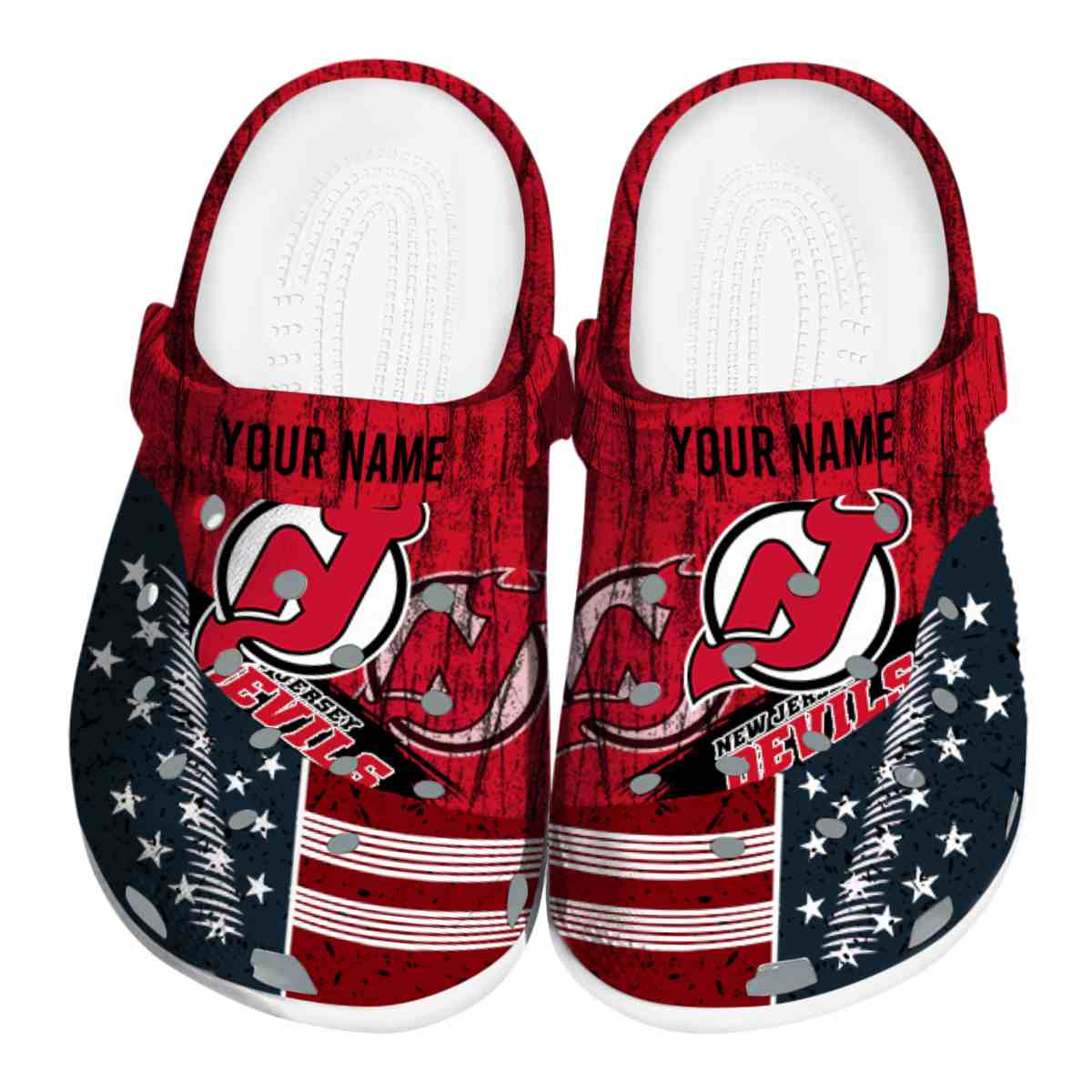 footwearmerch new jersey devils nhl sport crocs crocband clogs shoes comfortable for men women and kids ccipv
