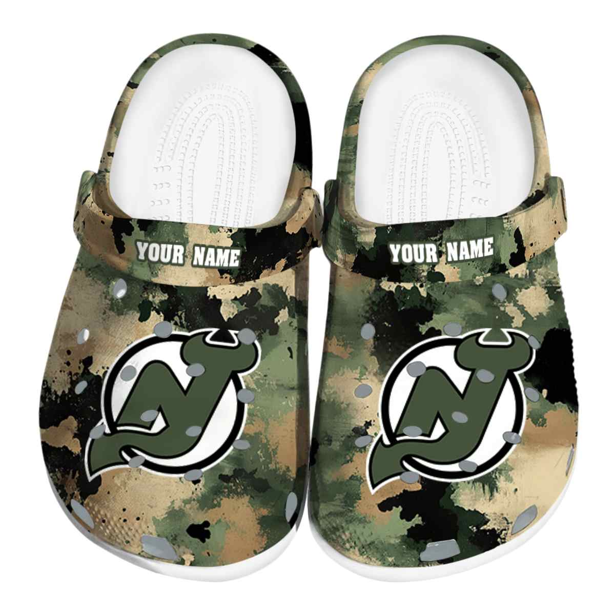 footwearmerch new jersey devils nhl sport crocs crocband clogs shoes comfortable for men women and kids cfa6u