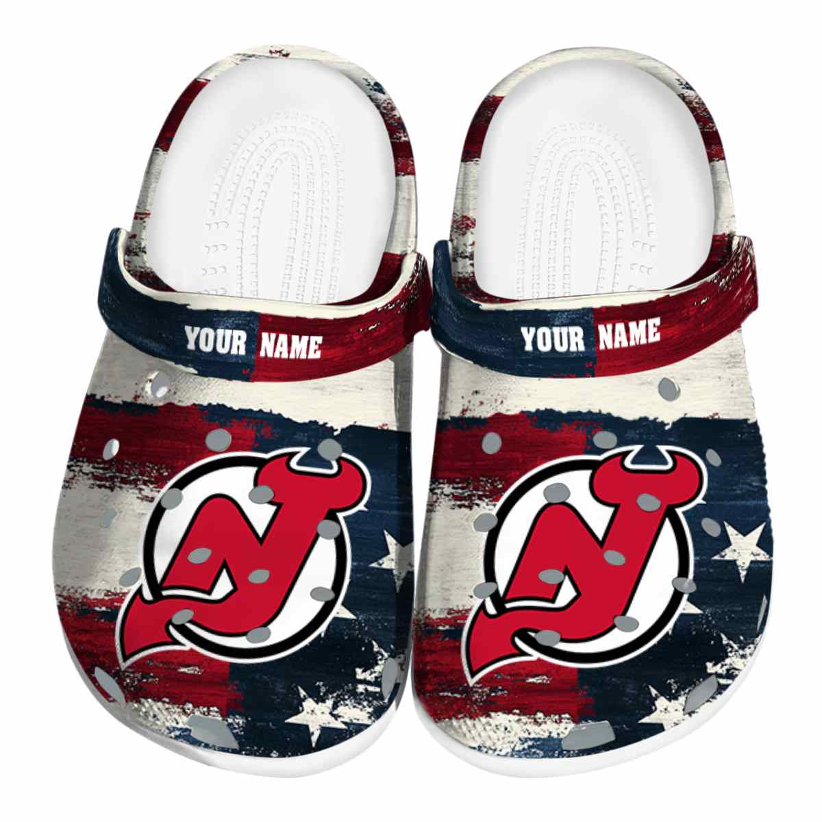 footwearmerch new jersey devils nhl sport crocs crocband clogs shoes comfortable for men women and kids fqvv0