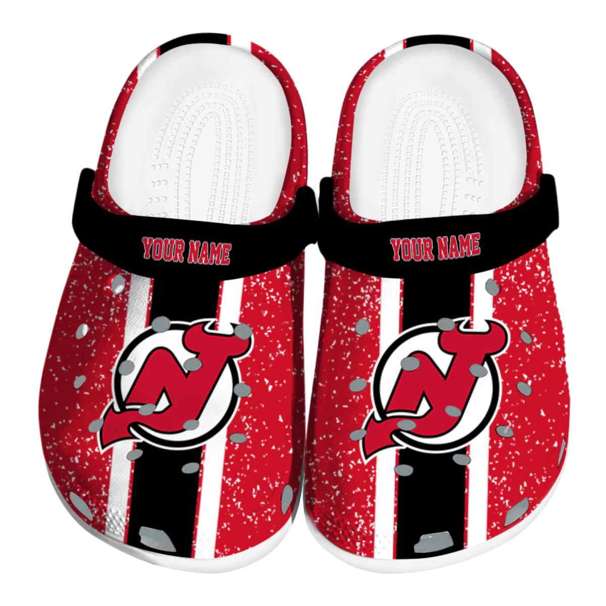 footwearmerch new jersey devils nhl sport crocs crocband clogs shoes comfortable for men women and kids lmim4