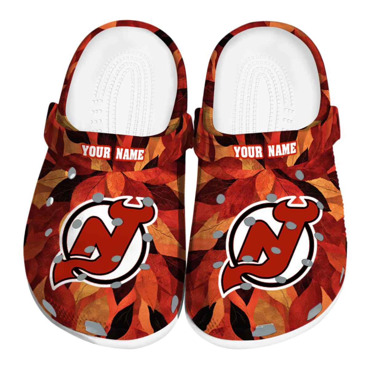 footwearmerch new jersey devils nhl sport crocs crocband clogs shoes comfortable for men women and kids mpqm9