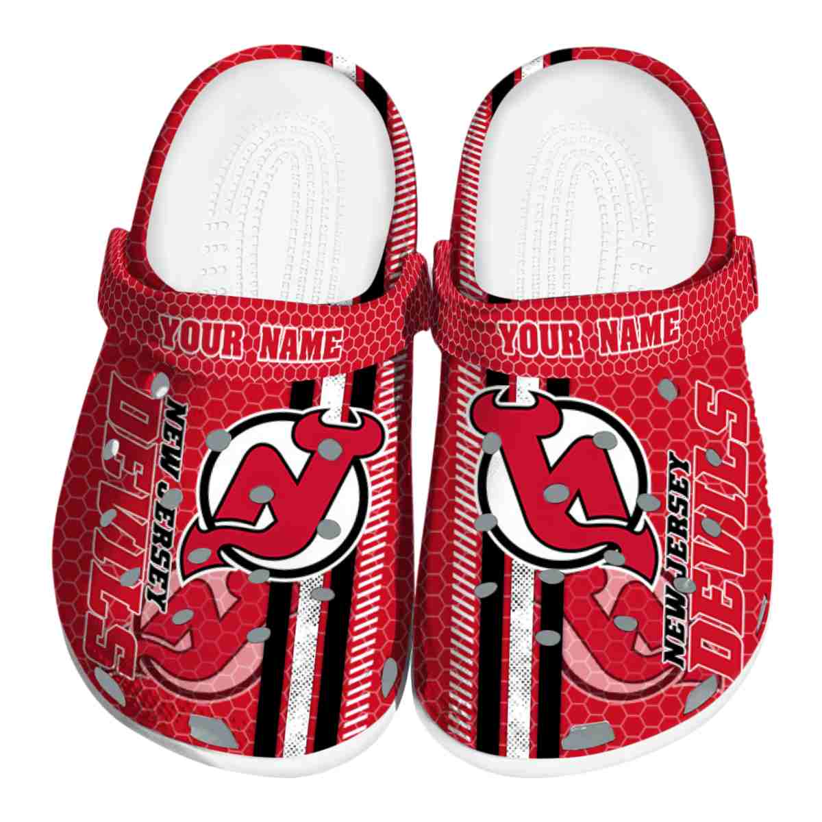 footwearmerch new jersey devils nhl sport crocs crocband clogs shoes comfortable for men women and kids qgscu