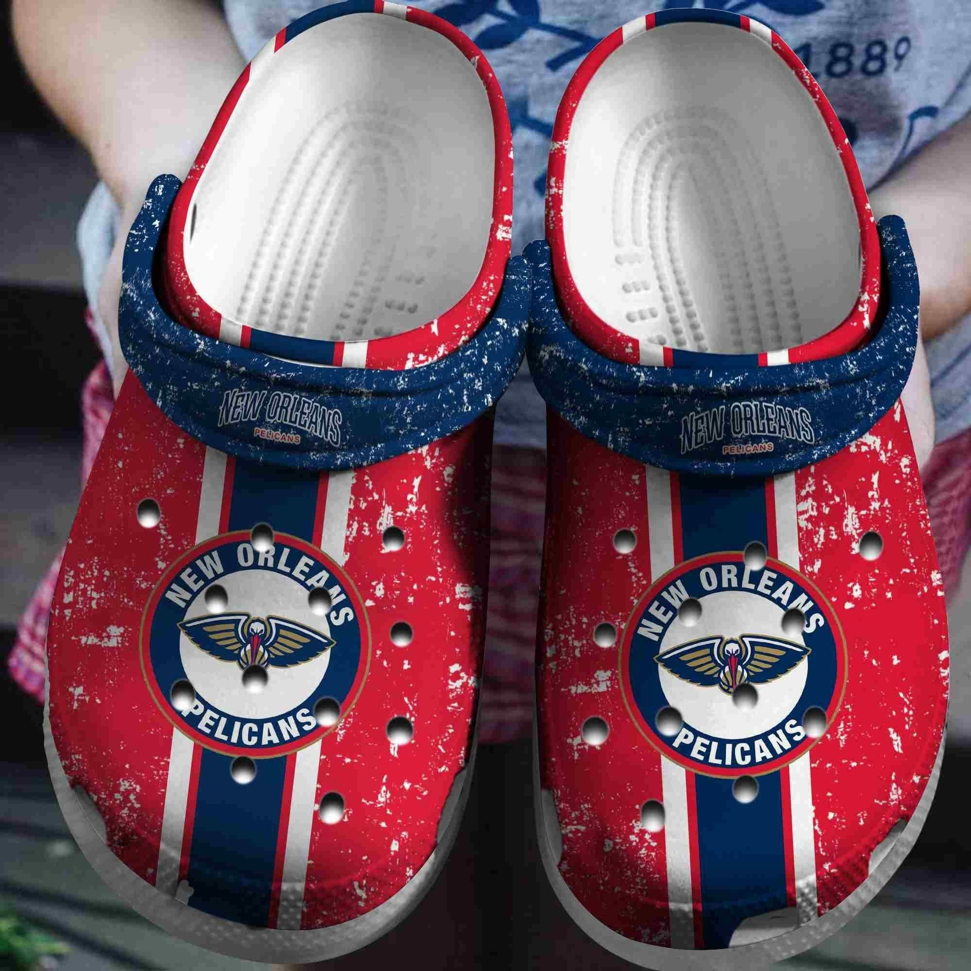footwearmerch new orleans pelicans basketball club shoes clogs crocband comfortable for men women b8fwb