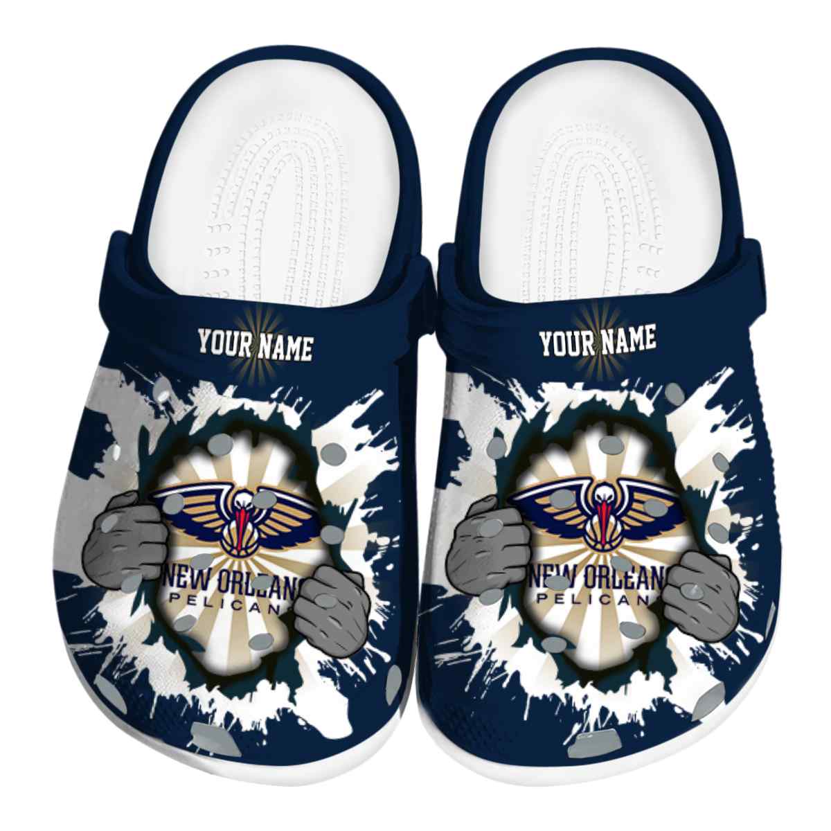 footwearmerch new orleans pelicans nba sport crocs crocband clogs shoes comfortable for men women and kids apjfn