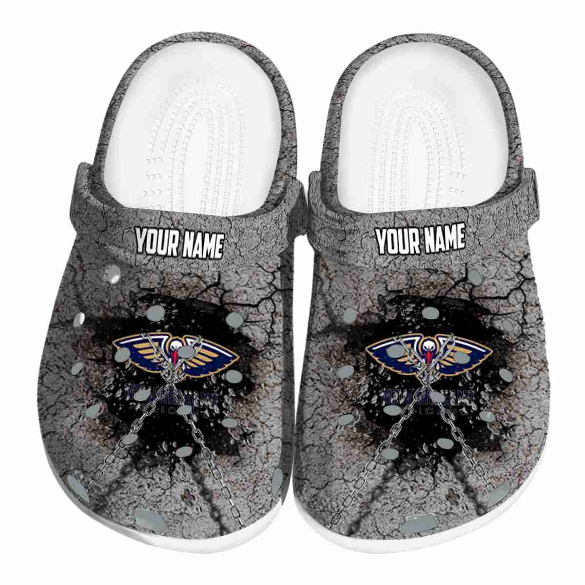 footwearmerch new orleans pelicans nba sport crocs crocband clogs shoes comfortable for men women and kids owam2