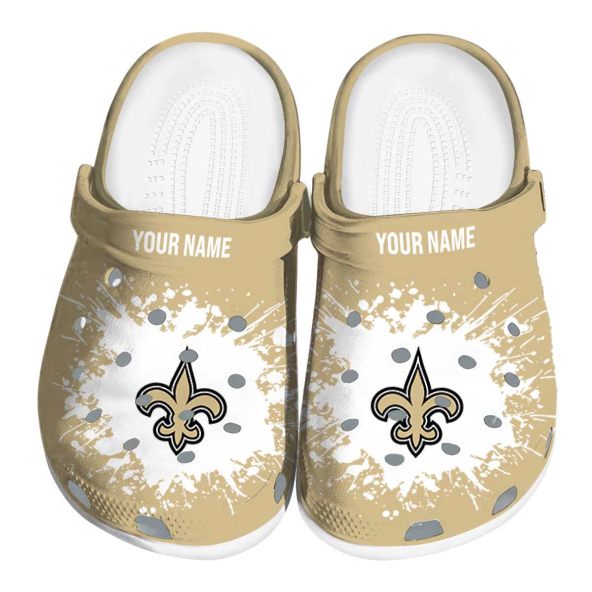 footwearmerch new orleans saints nfl sport crocs crocband clogs shoes comfortable for men women and kids bglme