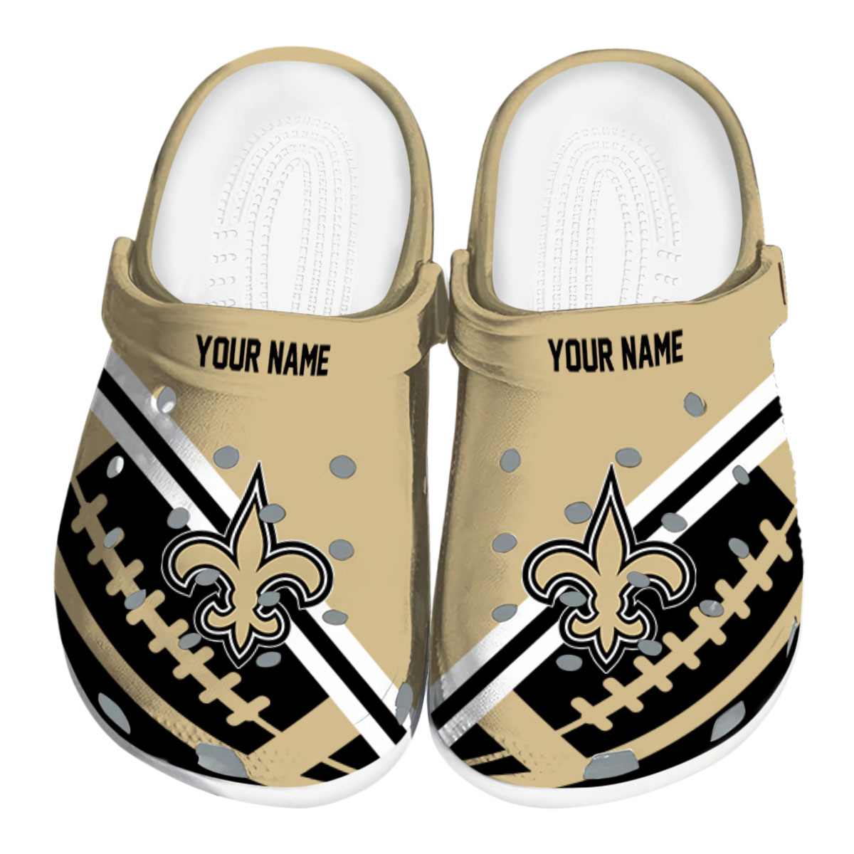 footwearmerch new orleans saints nfl sport crocs crocband clogs shoes comfortable for men women and kids bjphn