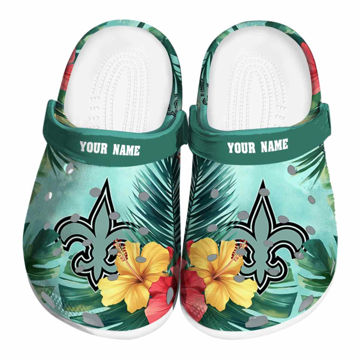 footwearmerch new orleans saints nfl sport crocs crocband clogs shoes comfortable for men women and kids wvvbl