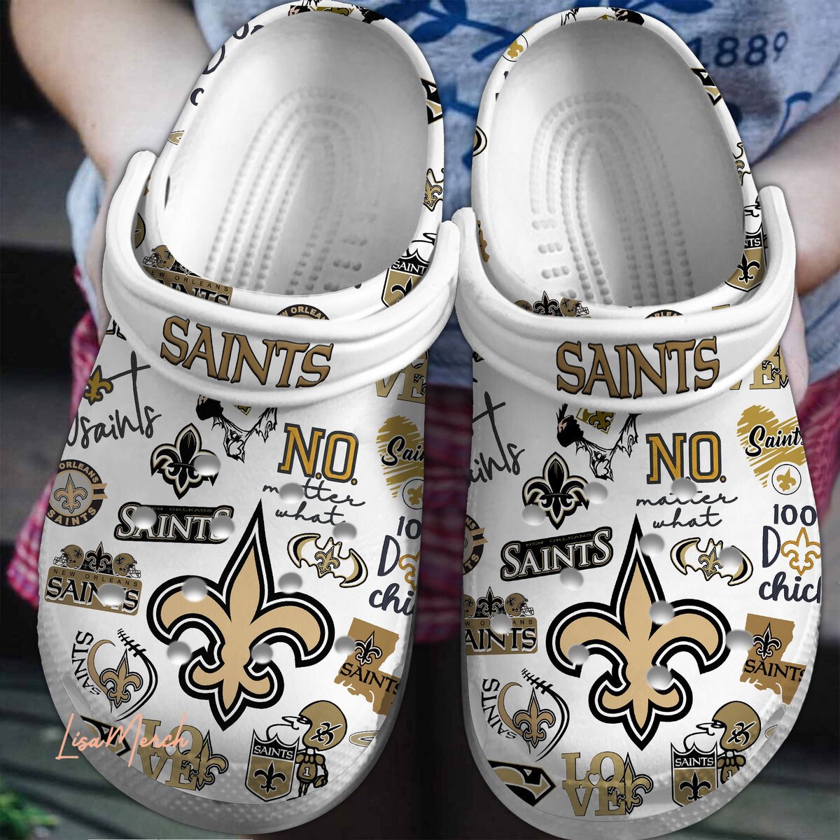 footwearmerch new orleans saints nfl sport crocs crocband clogs shoes comfortable for men women and kids zbjyw
