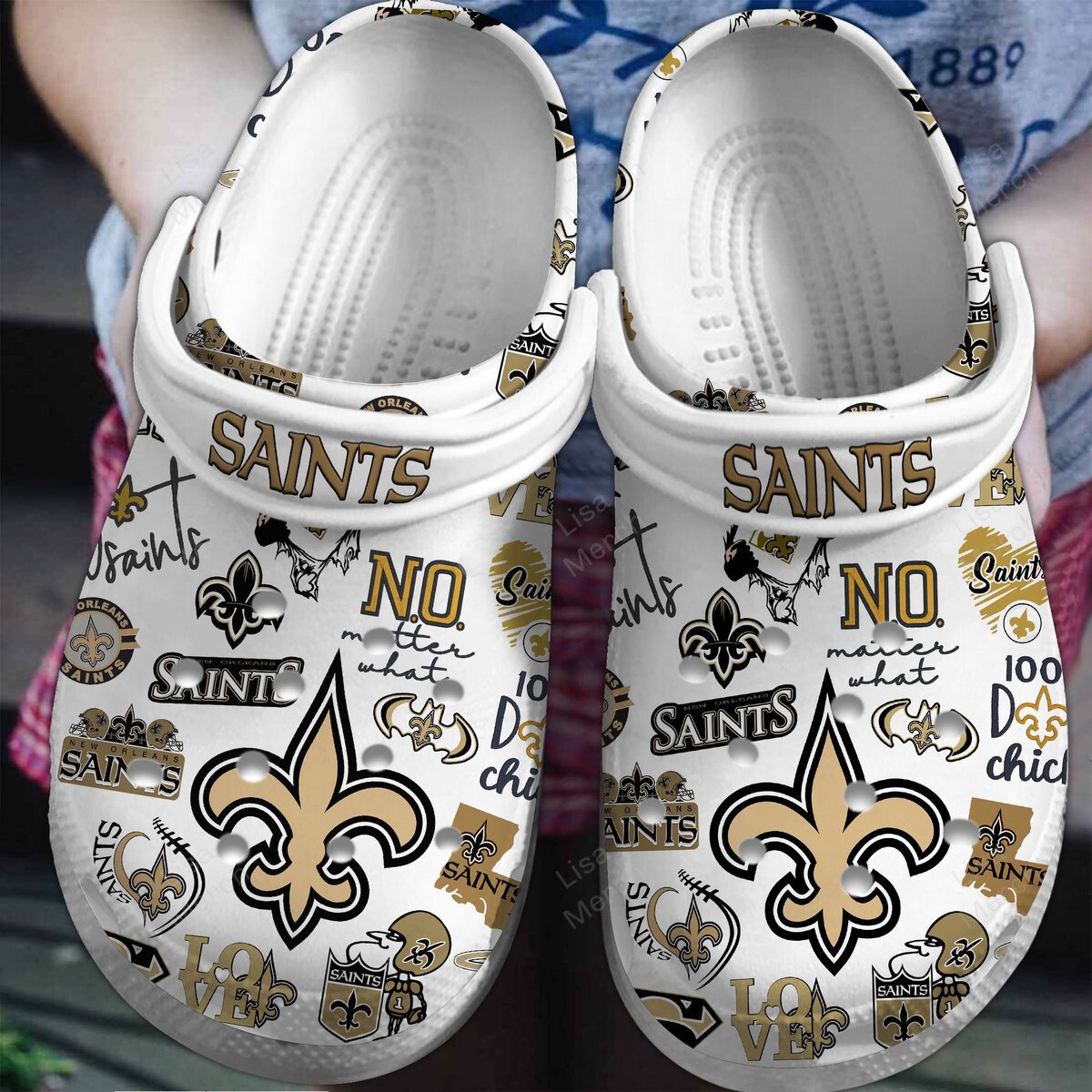 footwearmerch new orleans saints nfl sport crocs crocband clogs shoes comfortable for men women and kids zzwwi