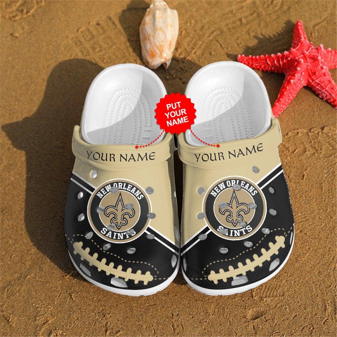 footwearmerch new orleans saints personalized custom for nfl fans clog shoes mnvad