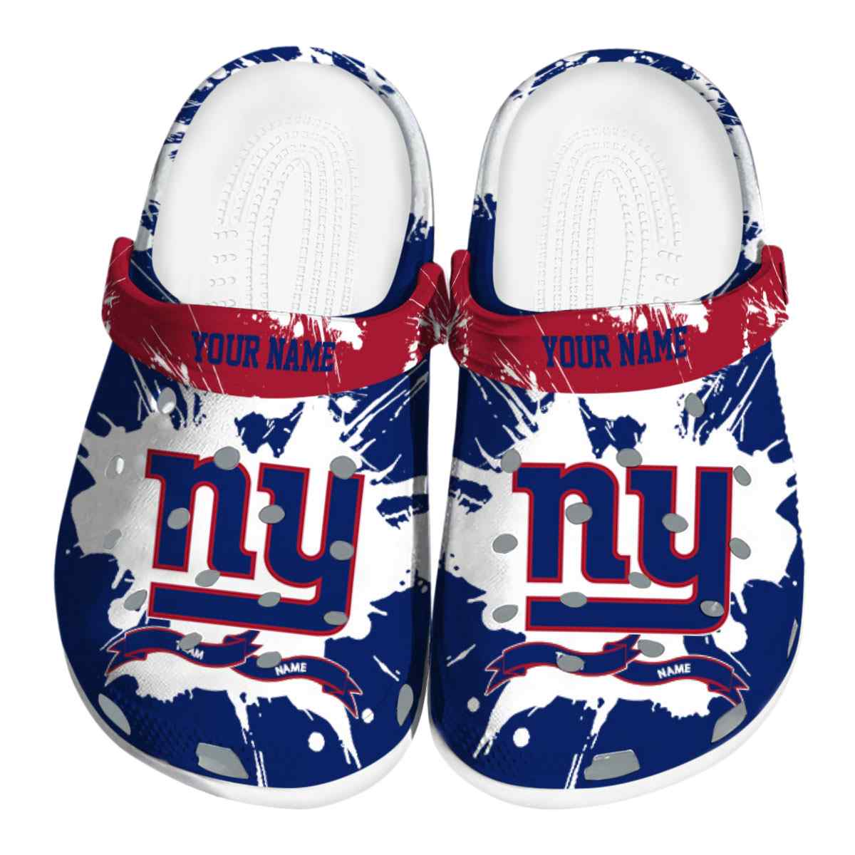 footwearmerch new york giants nfl sport crocs crocband clogs shoes comfortable for men women and kids gbv8r