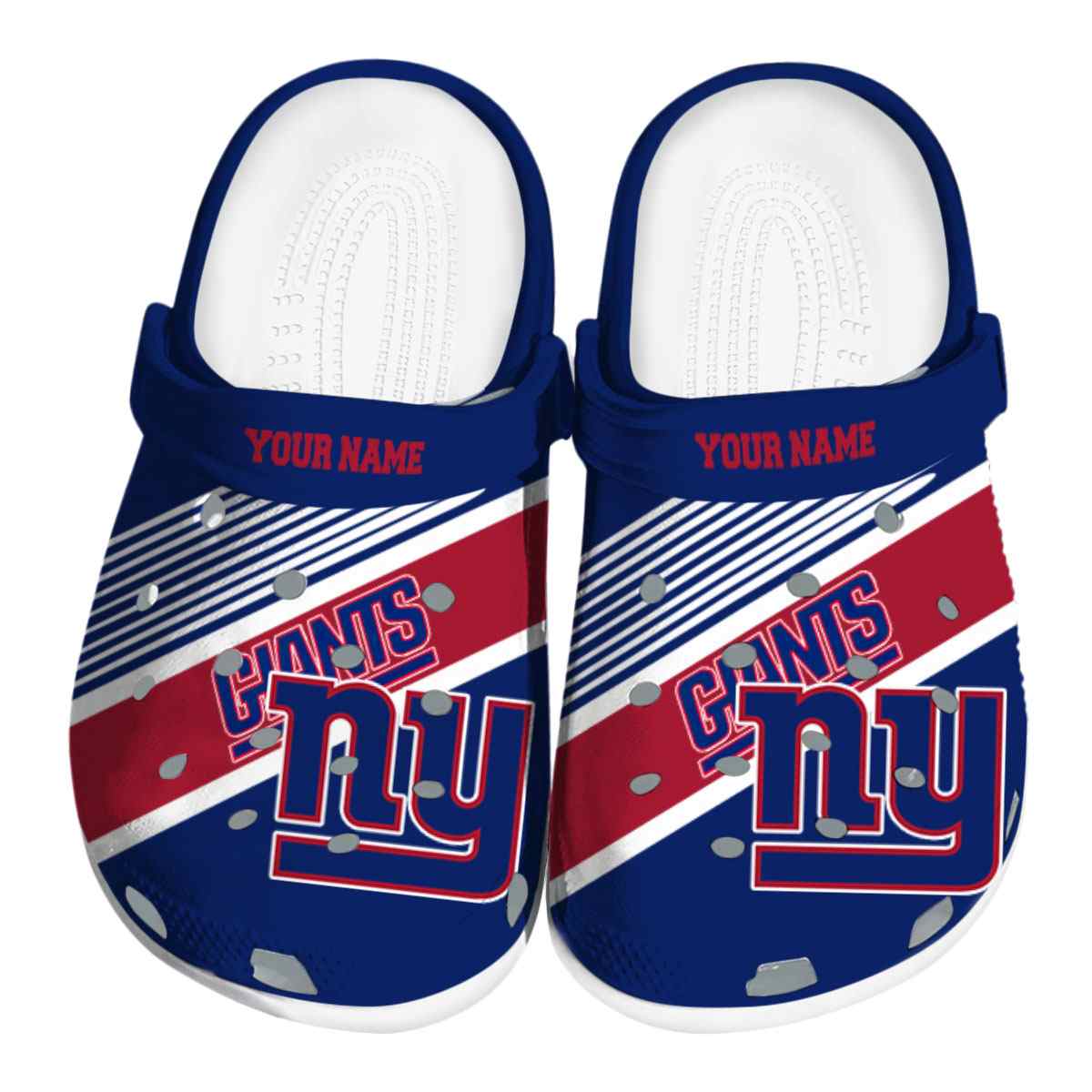 footwearmerch new york giants nfl sport crocs crocband clogs shoes comfortable for men women and kids ibc3i