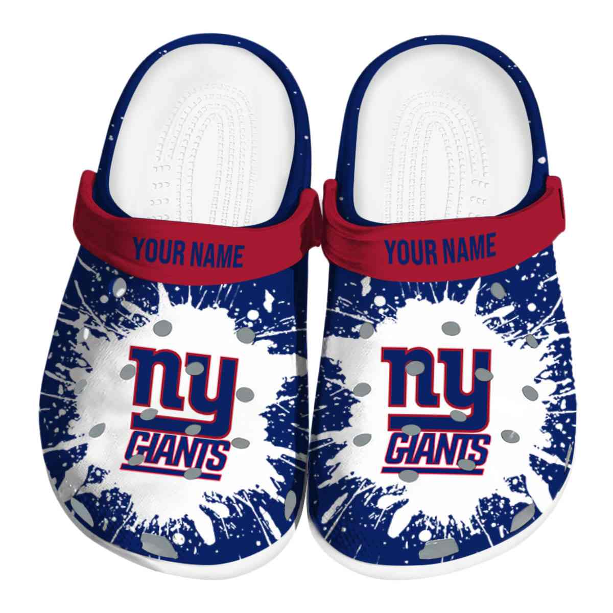 footwearmerch new york giants nfl sport crocs crocband clogs shoes comfortable for men women and kids xb8s3