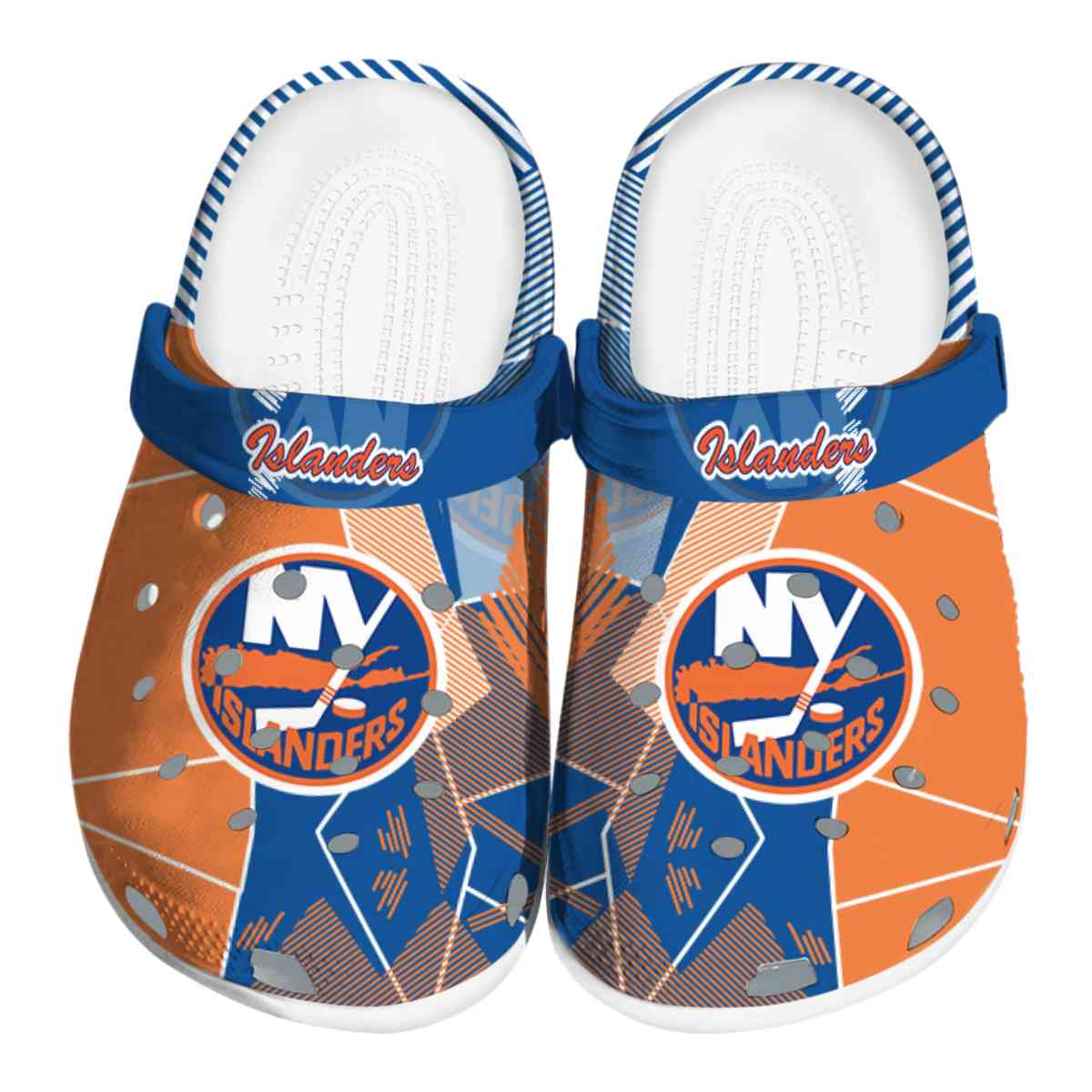 footwearmerch new york islanders nhl sport crocs crocband clogs shoes comfortable for men women and kids 4vhls