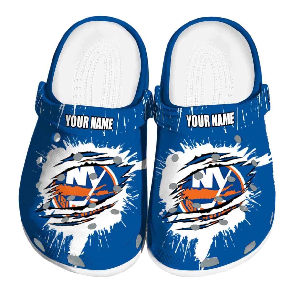 footwearmerch new york islanders nhl sport crocs crocband clogs shoes comfortable for men women and kids bdhiu