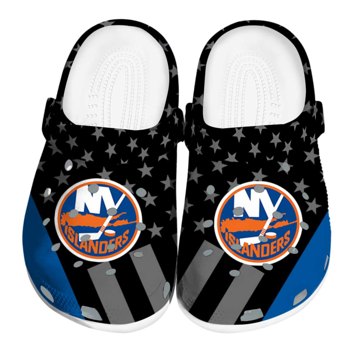 footwearmerch new york islanders nhl sport crocs crocband clogs shoes comfortable for men women and kids imgsv