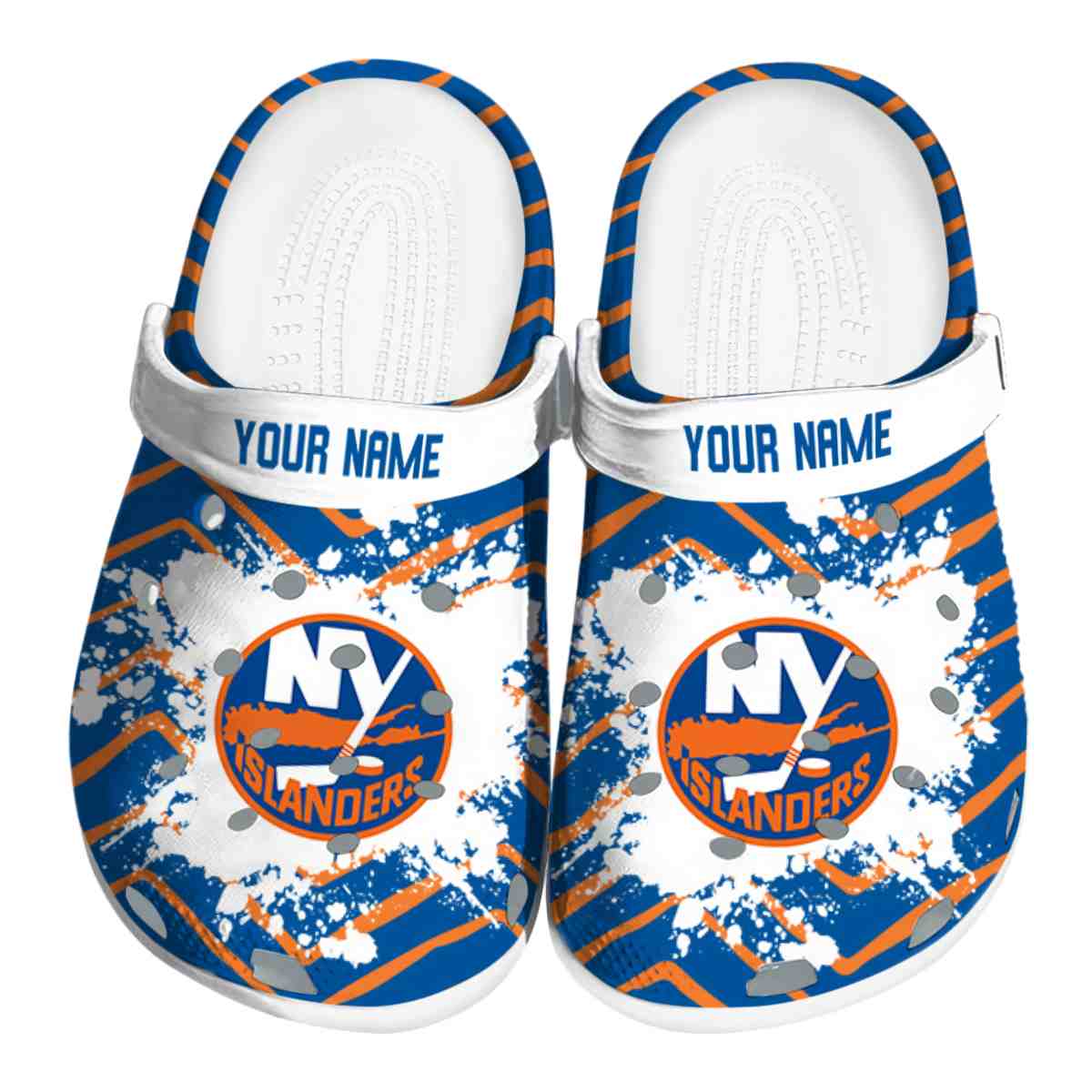 footwearmerch new york islanders nhl sport crocs crocband clogs shoes comfortable for men women and kids mnbep