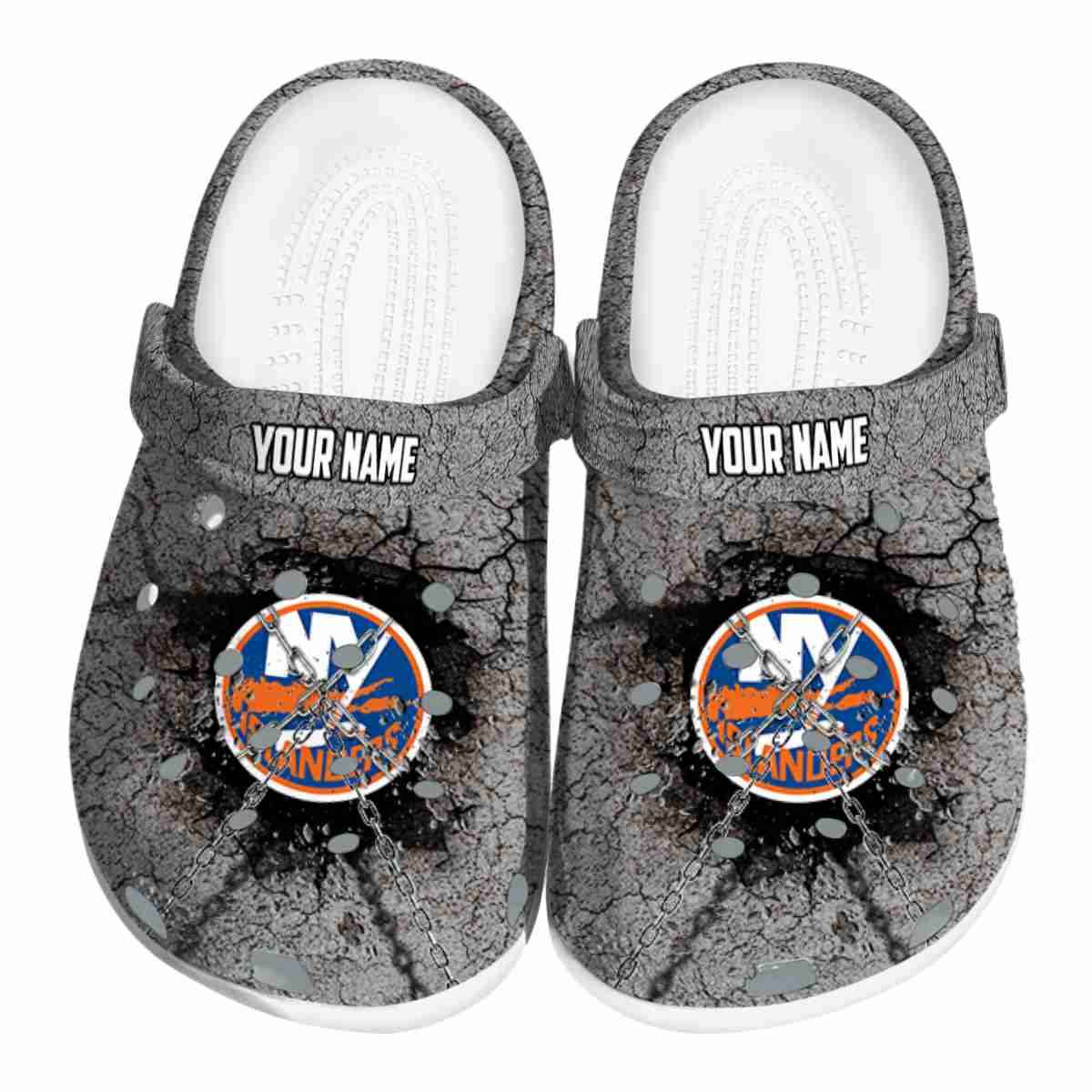 footwearmerch new york islanders nhl sport crocs crocband clogs shoes comfortable for men women and kids oyj1a